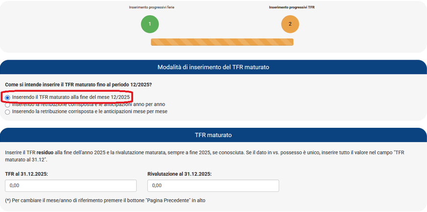 progressivi tfr